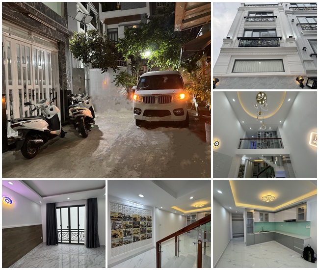 Nhà phố 3 lầu (4mx12,5m=50m2) 5 phòng ngủ hẻm ôtô 7 chỗ khu đồng bộ Nguyễn Thượng Hiền, Bình Thạnh