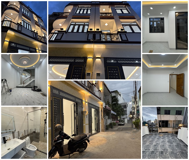 Tuyệt phẩm đẹp lung linh 3 lầu (4mx12m=48m2 vuông vức) mới 100% hẻm xe hơi khu VIP Hồ Xuân Hương